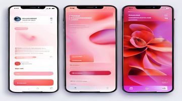 凌辱尤娜移动端新版本界面截图，玫红渐变配色清晰展示内容卡片布局，适配主流手机屏幕